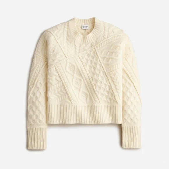 J Crew x Anna October Cable Crewneck Seeater - Picture 2 of 5